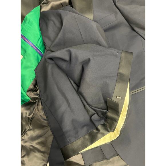 New $1595 Paul smith Sz 38 evening tux soho fit wool blend 2 PC suit navy blue - Picture 10 of 12